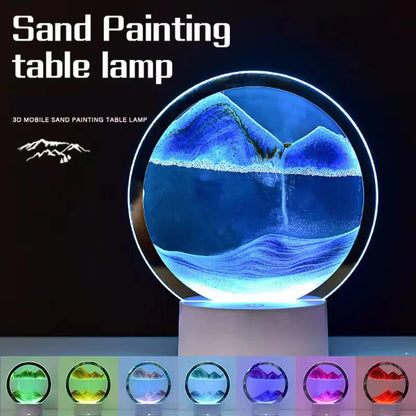 Luminary Tide - 16-Color RGB LED 3D Sand Art Night Light