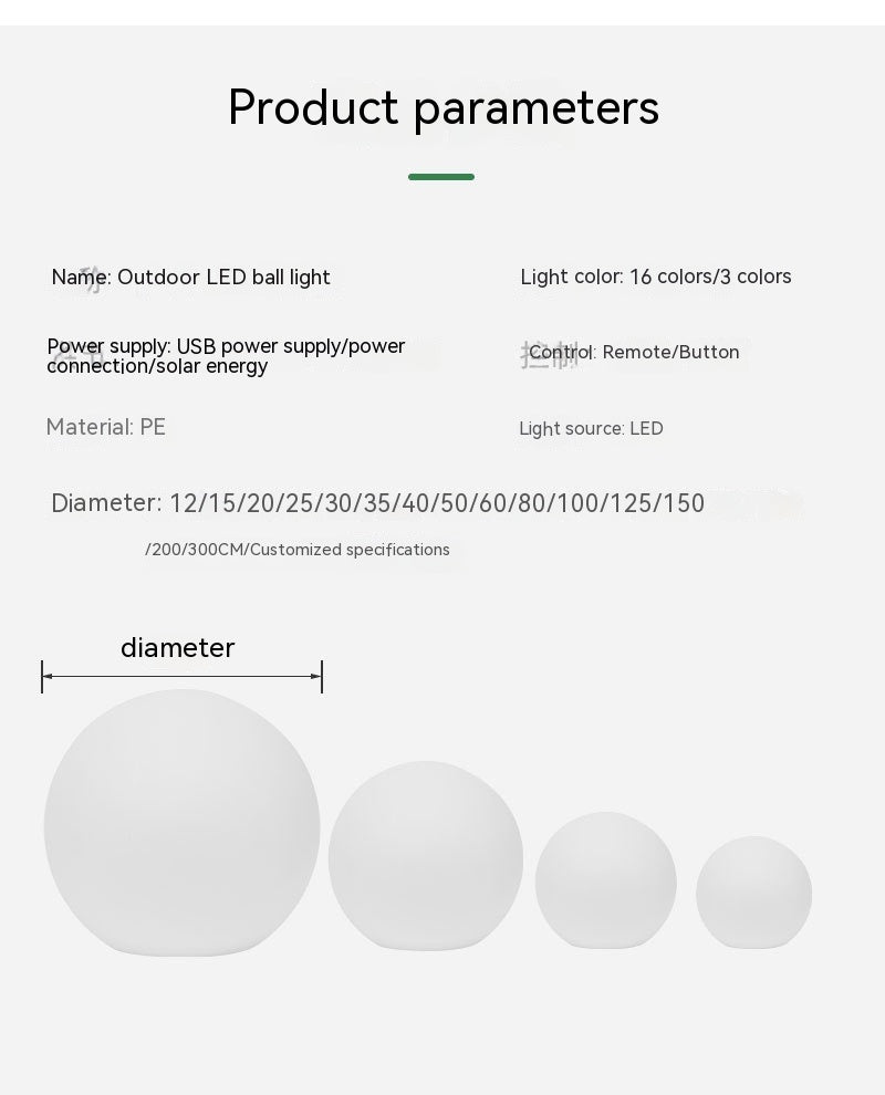 Waterproof Solar Globe Light with Remote Control