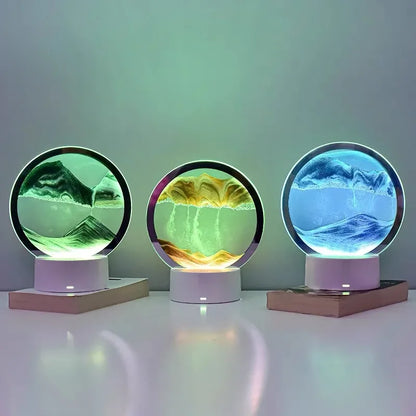 Luminary Tide - 16-Color RGB LED 3D Sand Art Night Light