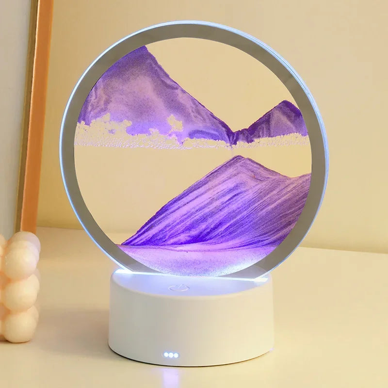 Luminary Tide - 16-Color RGB LED 3D Sand Art Night Light