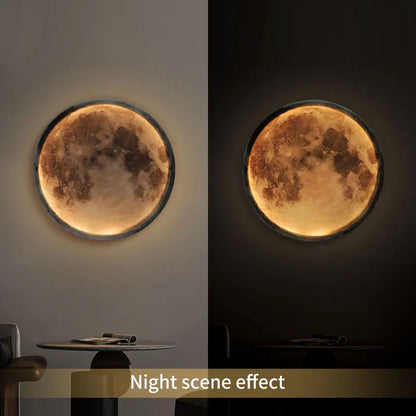 Rechargeable Wireless Moon Wall Lamp