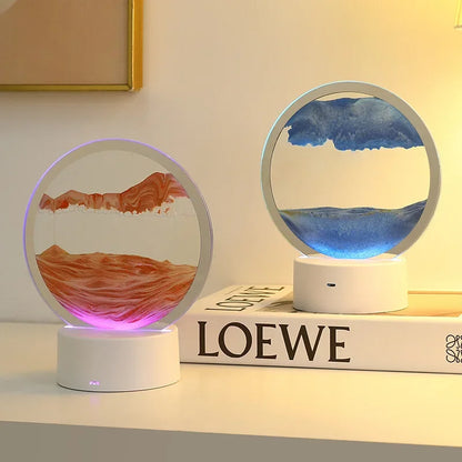 Luminary Tide - 16-Color RGB LED 3D Sand Art Night Light